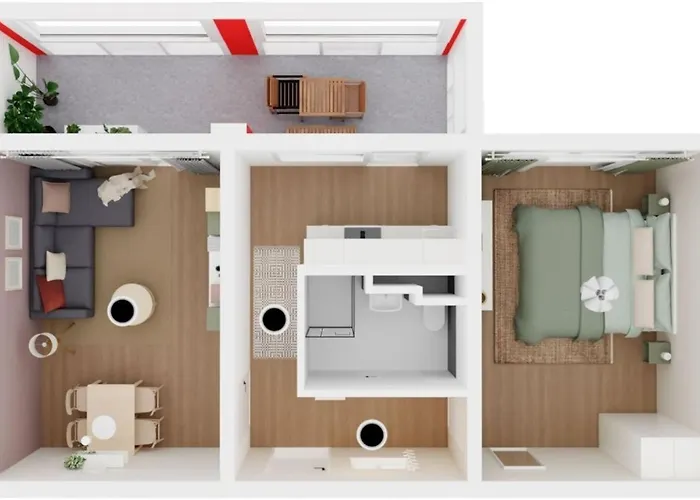 Modernes Ferienapartment Naehe Uniklinik Appartement *